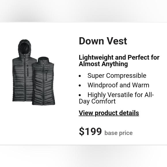 DraftKings Blacked Out Custom Down Vest - Picture 4 of 4